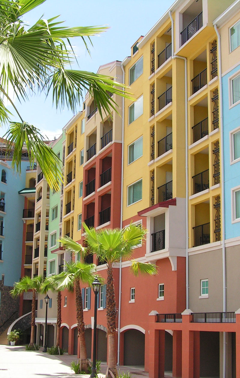 resort hotel railing